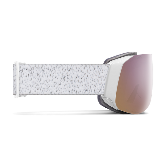 4D MAG S Goggle White Vapor w/ChromaPop Everyday Rose Gold Mirror Lens