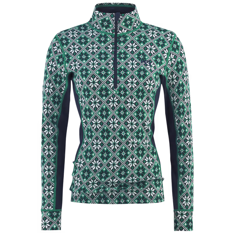 Load image into Gallery viewer, Kari Traa Women's Rose Half Zip Wool Baselayer