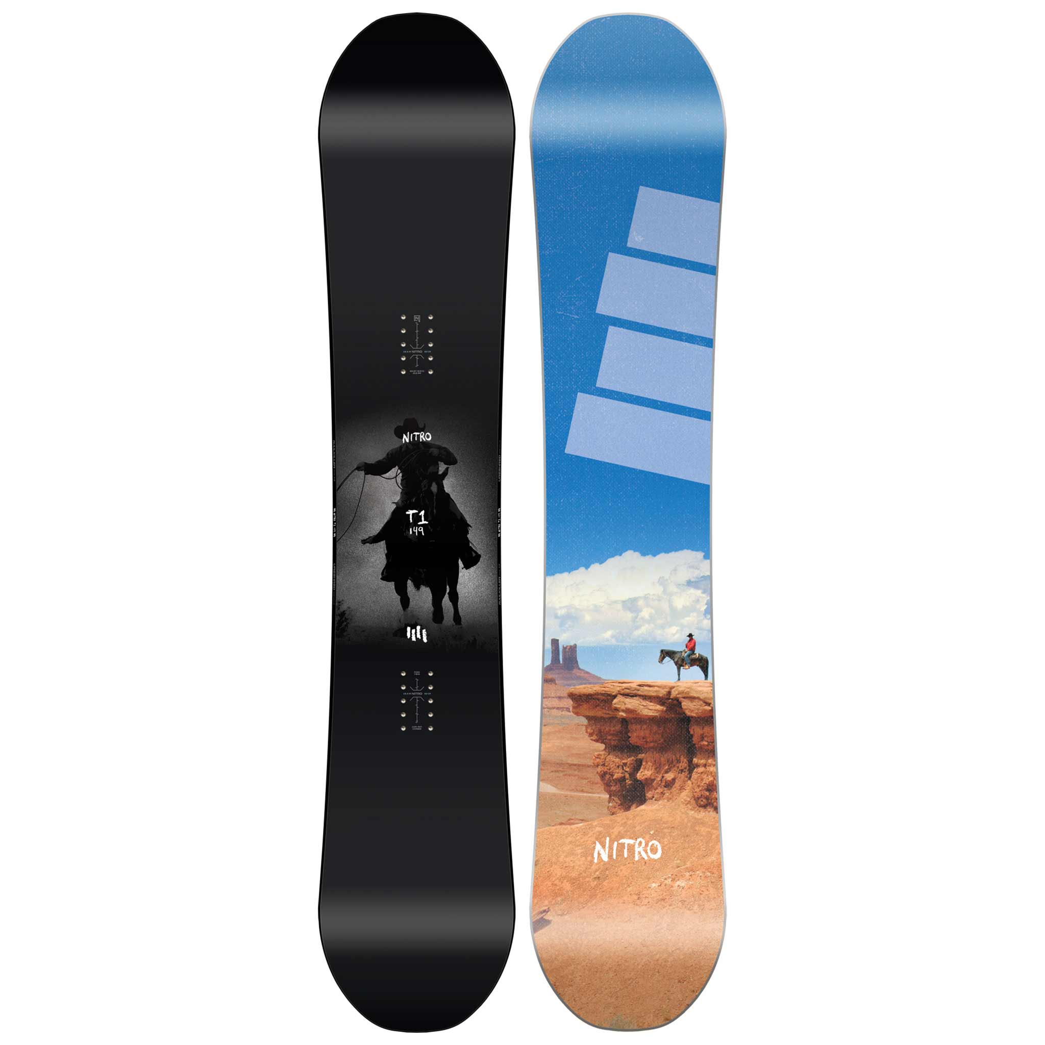 24-25 NITRO T1 152 wide スノーボード ワイド Nitro T1 Wide Snowboard 2025 – Gear West