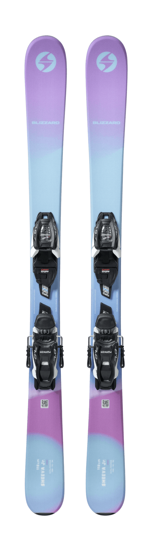 Blizzard Sheeva Twin Jr. Kids Ski with Marker 4.5 Binding 2025