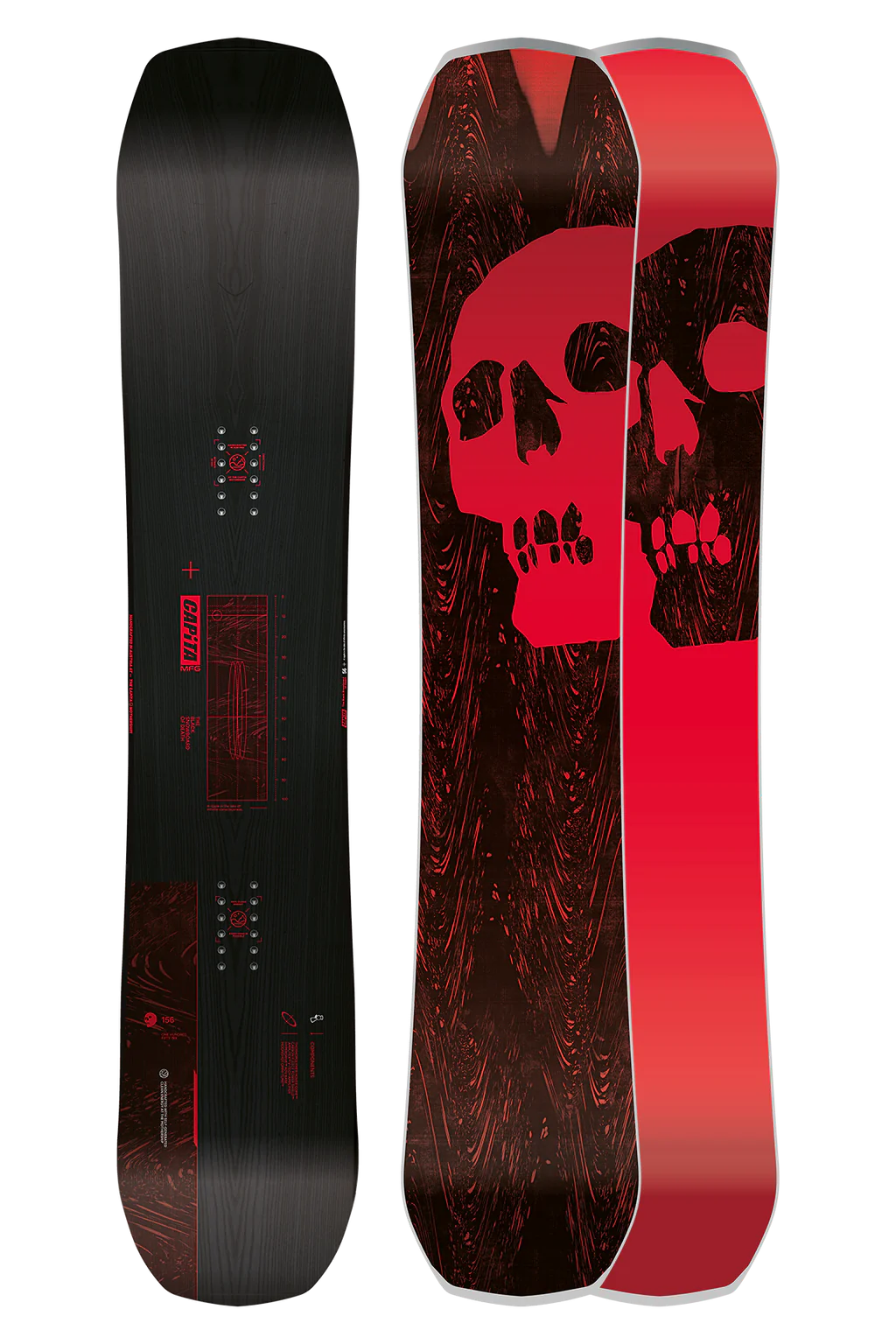 Capita Black Snowboard of Death Snowboard 2025 Capita Black Snowboard of Death Snowboard 2025