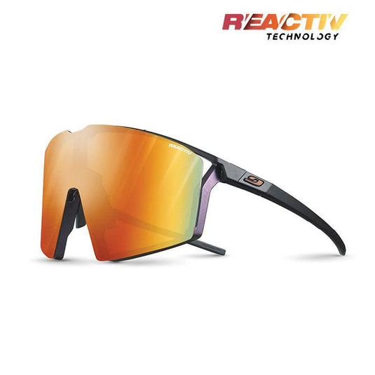 Julbo Edge Matte Black/Blue Reactive 1-3 Light Amplifier Lens