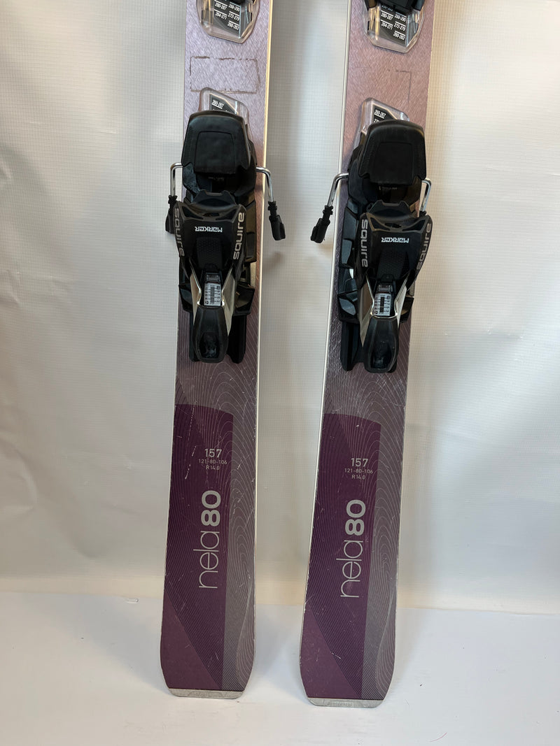 Load image into Gallery viewer, Demo Stockli Women's Nela 80 157cm w/ Marker Squire 11 TCX Demo Binding