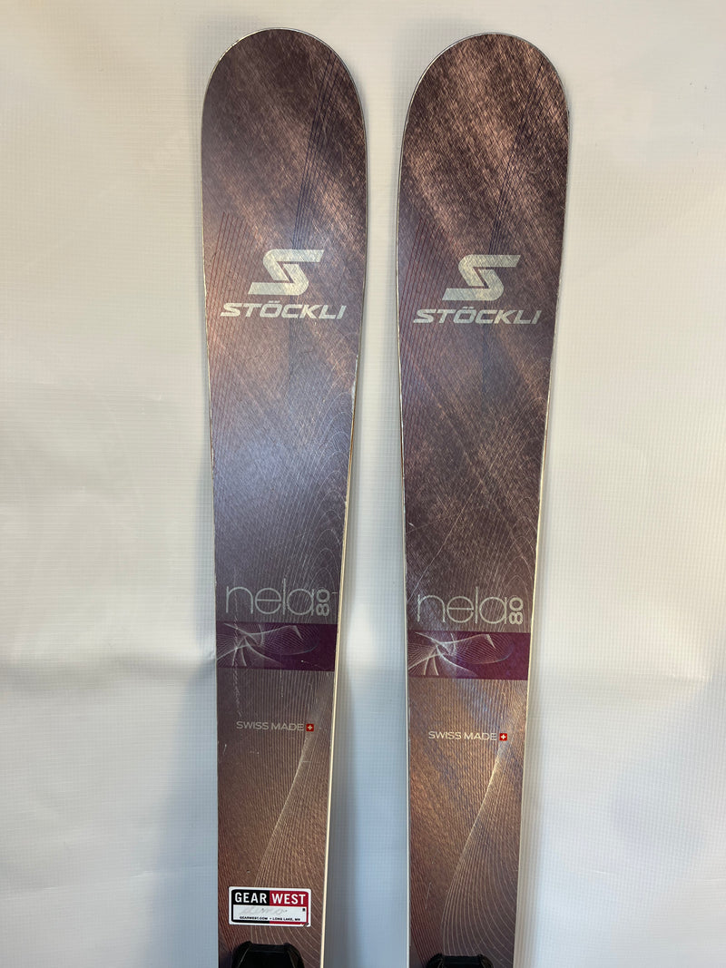 Load image into Gallery viewer, Demo Stockli Women's Nela 80 157cm w/ Marker Squire 11 TCX Demo Binding