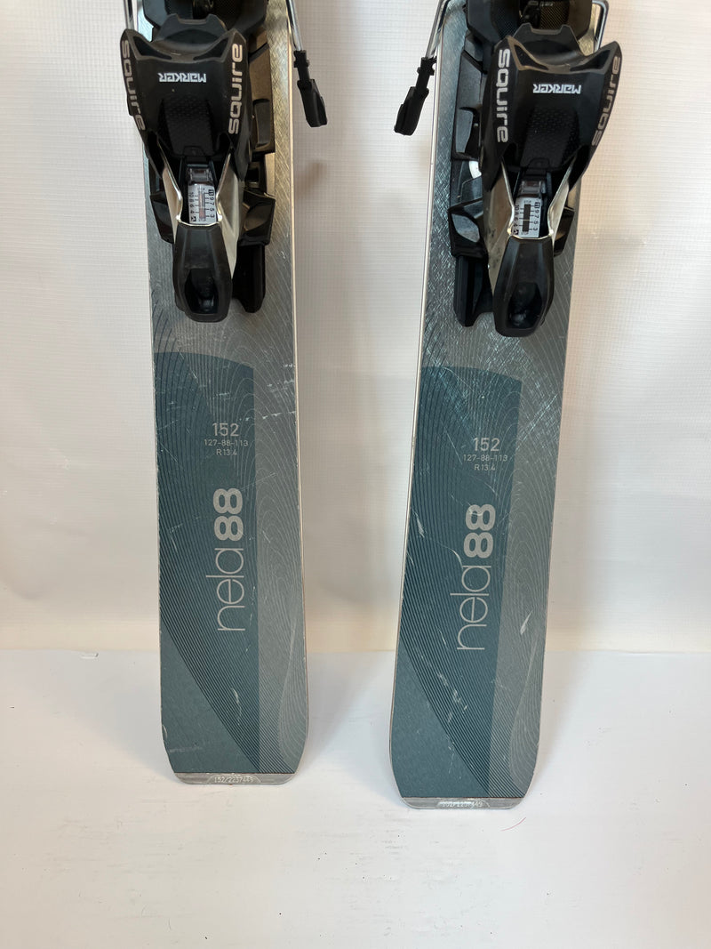Load image into Gallery viewer, Demo Stockli Women's Nela 88 152cm w/ Marker Squire 11 TCX Demo Binding