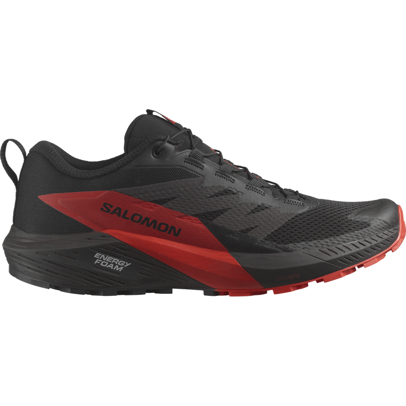 Load image into Gallery viewer, Salomon Sense Ride 5 Blk/Fiery Red