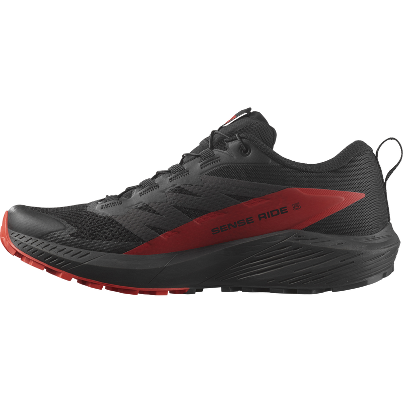 Load image into Gallery viewer, Salomon Sense Ride 5 Blk/Fiery Red