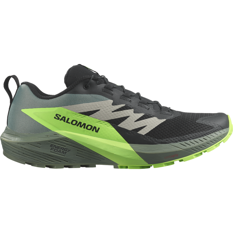 Load image into Gallery viewer, Salomon Sense Ride 5 Blk/Laurel/Green