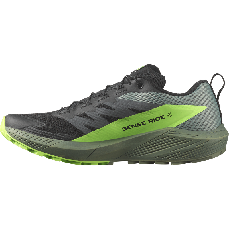 Load image into Gallery viewer, Salomon Sense Ride 5 Blk/Laurel/Green