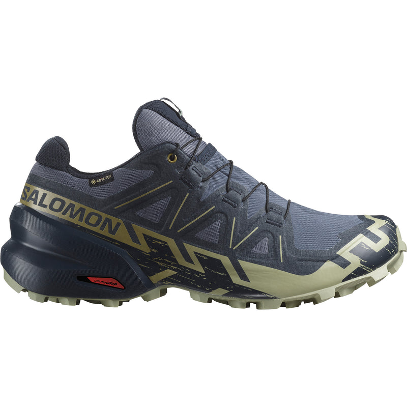 Load image into Gallery viewer, Salomon Men's Speedcross 6 GTX Blk/Surf/Yel