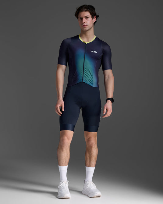 2XU Men's Aero Hex Sleeved Trisuit
