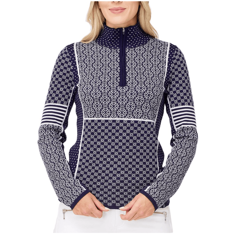 Load image into Gallery viewer, Krimson Klover Women's Pow Zip Neck Sweater