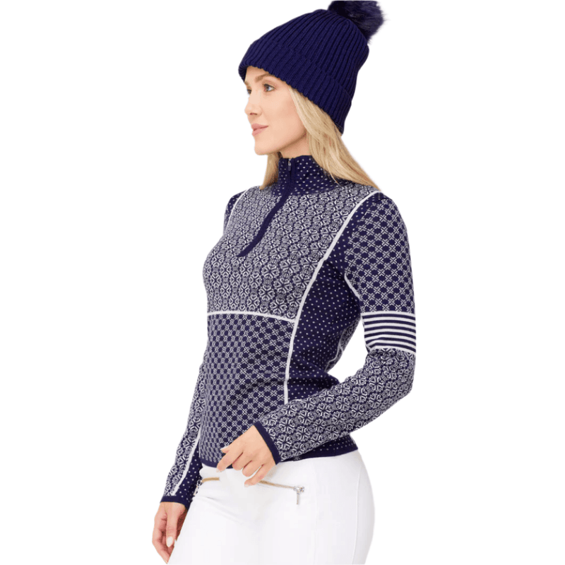 Load image into Gallery viewer, Krimson Klover Women's Pow Zip Neck Sweater