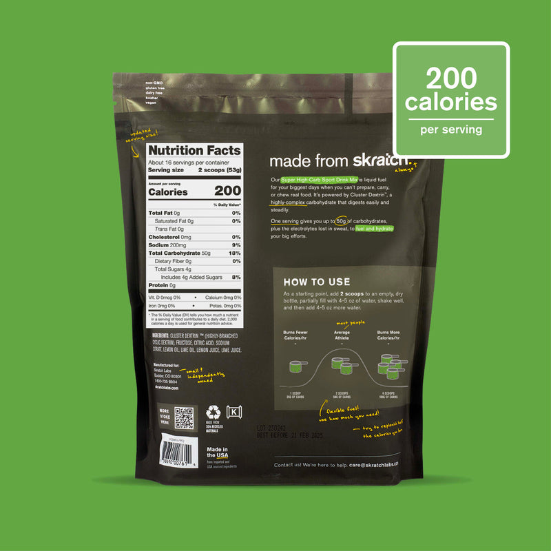 Load image into Gallery viewer, Skratch Labs Super High-Carb Drink Mix