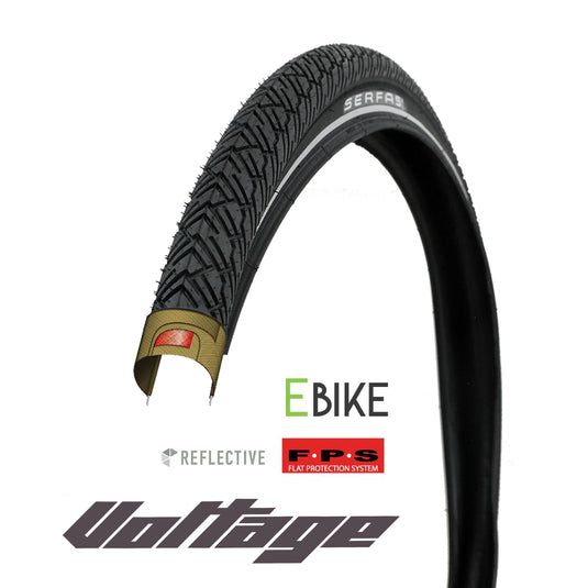 Serfas E-Voltage 20-4.0 Tire w/Reflective Sidewall