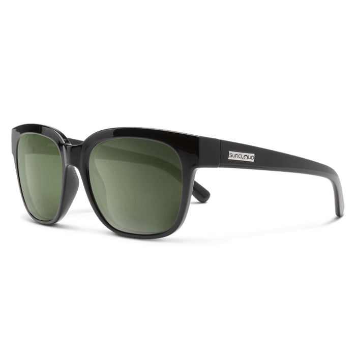 Load image into Gallery viewer, Suncloud Affect Black w/Polarized Gray Green Lens
