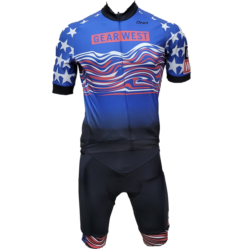 Load image into Gallery viewer, Gear West Men's DNA Cycling Distance Short Sleeve Jersey