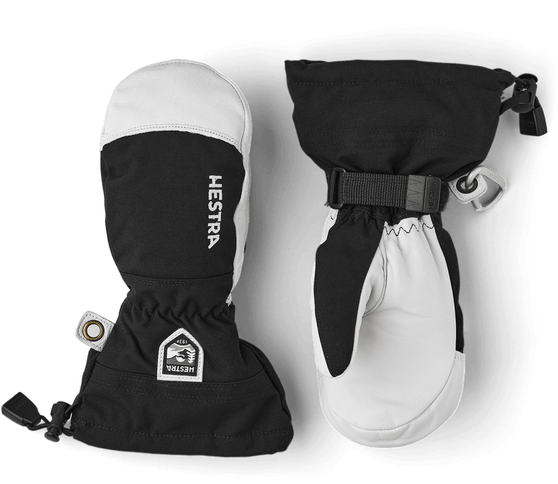 Load image into Gallery viewer, Hestra Army Leather Heli Ski Junior Mitten in Black