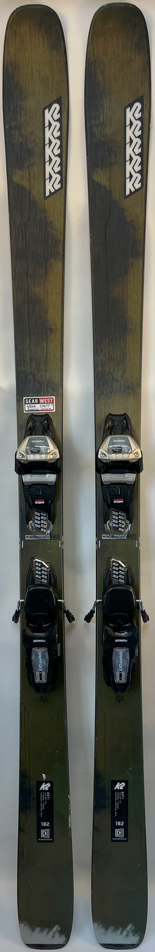Demo K2 Mindbender 89Ti 182cm w/ Marker Griffon 13 Demo Binding