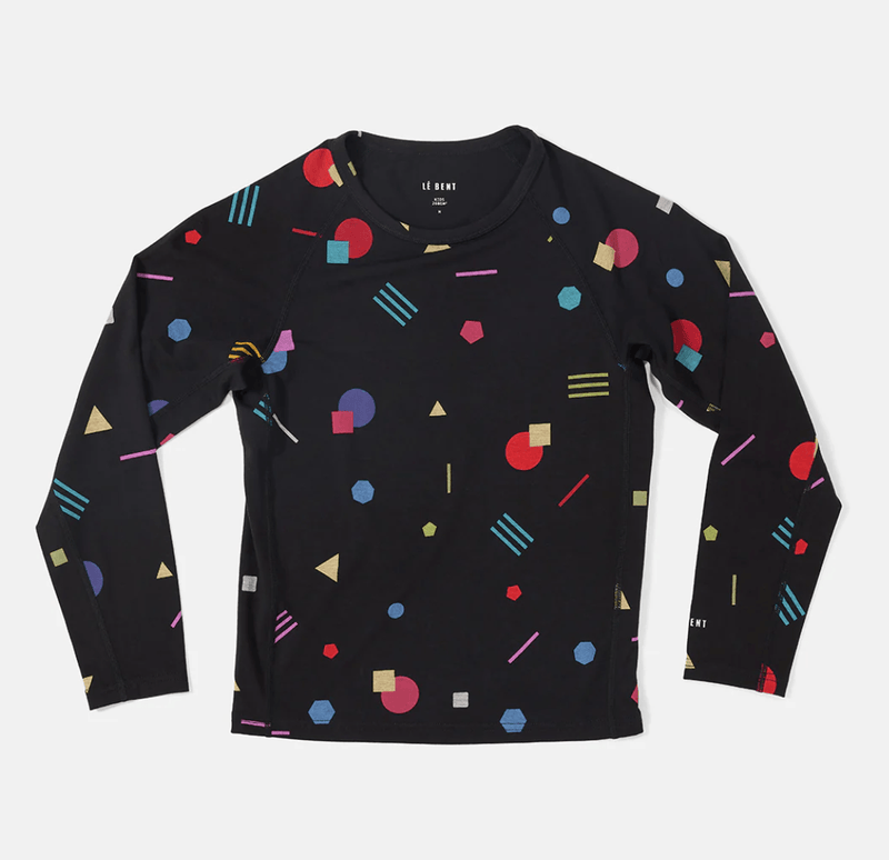 Load image into Gallery viewer, Le Bent Kids Confetti Midweight Baselayer Top - Gear West
