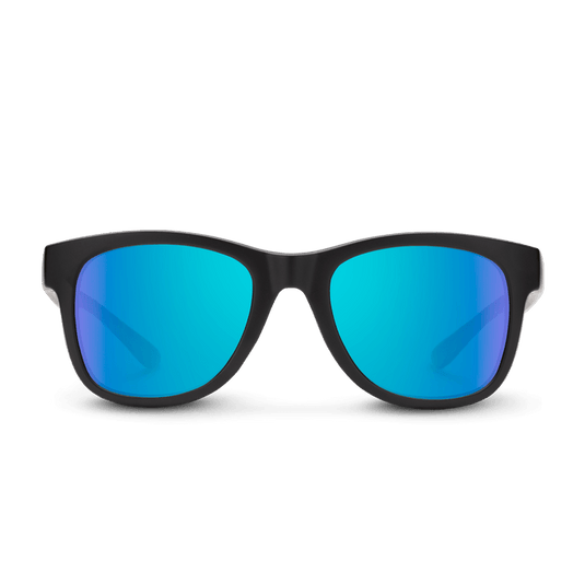 Suncloud Leeway Matte Black w/Polarized Blue Mirror Lens