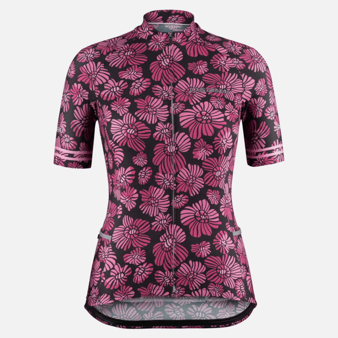 Louis Garneau Women's Premium Art Bike Jersey, Flower Pink / M
