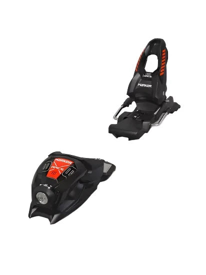 Load image into Gallery viewer, Marker Race Jr. 8 Ski Binding in Black/ Flo Red 2024 - Gear West
