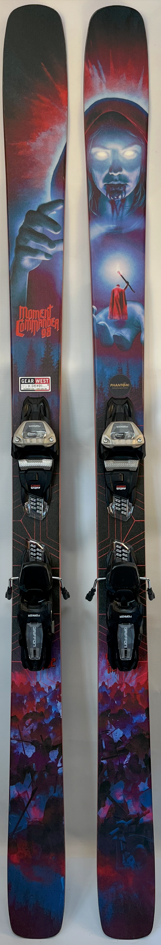Demo Moment Commander 98 182cm Ski w/ Marker Griffon Demo Bindings