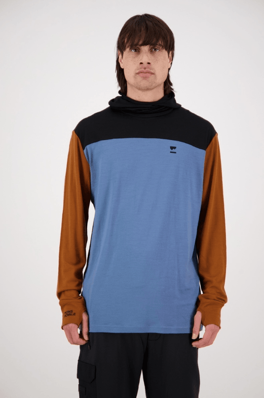 Mons Royale Men's Yotei Powder Hood Longsleeve - Gear West