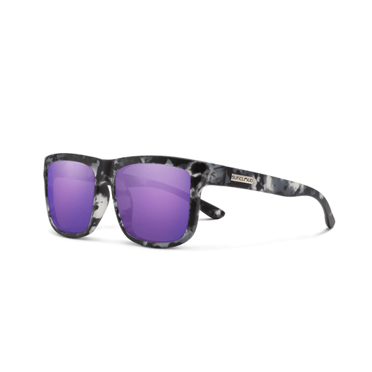Suncloud Quiver Matte Ice Tortoise w/Polarized Purple Mirror Lens