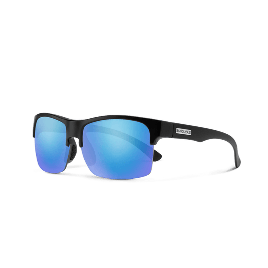 Suncloud Rambler Lite Matte Black w/Polarized Blue Mirror Lens