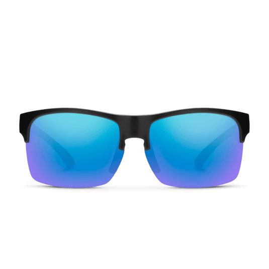 Suncloud Rambler Lite Matte Black w/Polarized Blue Mirror Lens