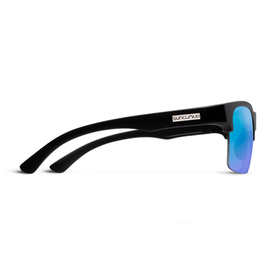 Suncloud Rambler Lite Matte Black w/Polarized Blue Mirror Lens