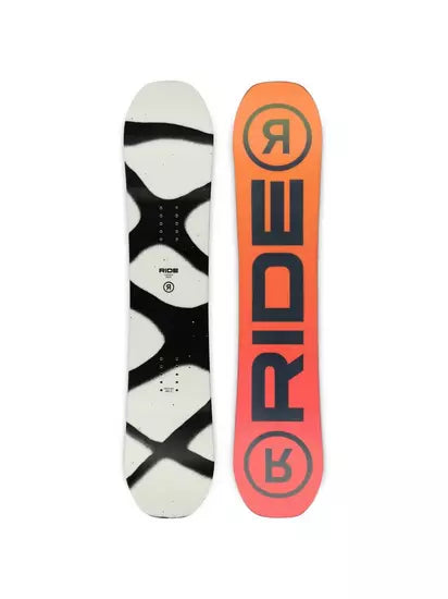 ride a snowboard without bindings Ride Kids' Low Snowboard 2026 90