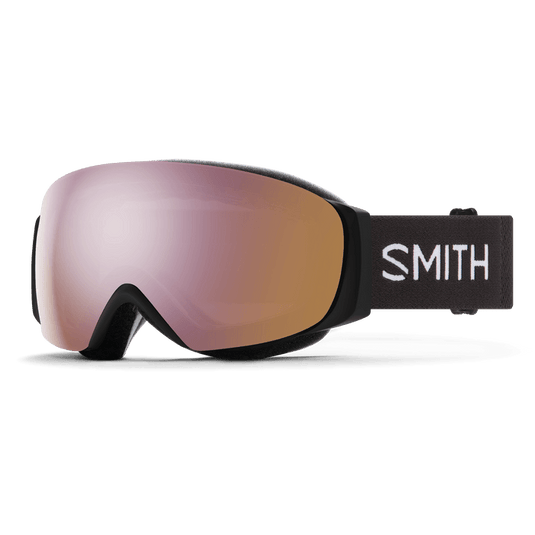 Smith I/O MAG S Goggle in Black w/ ChromaPop Everyday Rose Gold Mirror Lens - Gear West