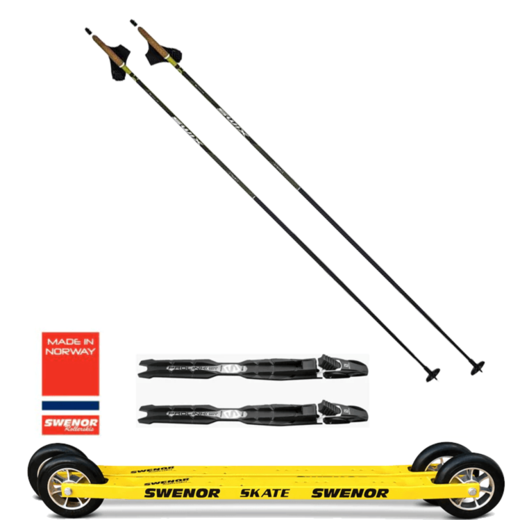 Load image into Gallery viewer, Swenor Essential Skate Rollerski Bundle - Prolink Skate