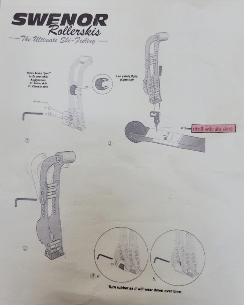 Load image into Gallery viewer, Swenor/Skiskett Rollerski Brake - Gear West