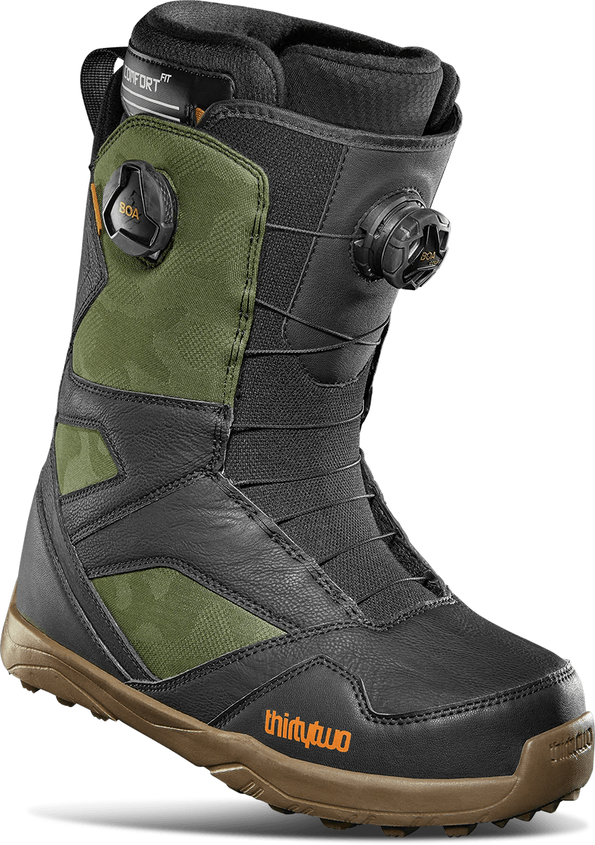 ThirtyTwo STW Double Boa Snowboard Boots 2024 Black/Camo / 13