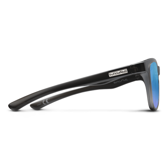 Load image into Gallery viewer, Suncloud Topsail Crystal Silver Backpaint w/Polarized Blue Mirror Lens