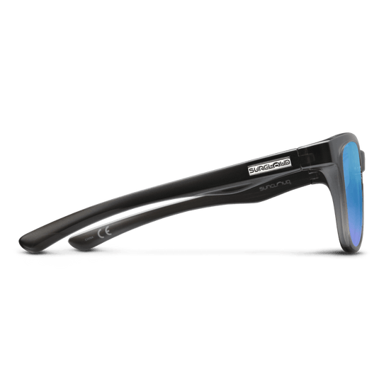 Suncloud Topsail Crystal Silver Backpaint w/Polarized Blue Mirror Lens