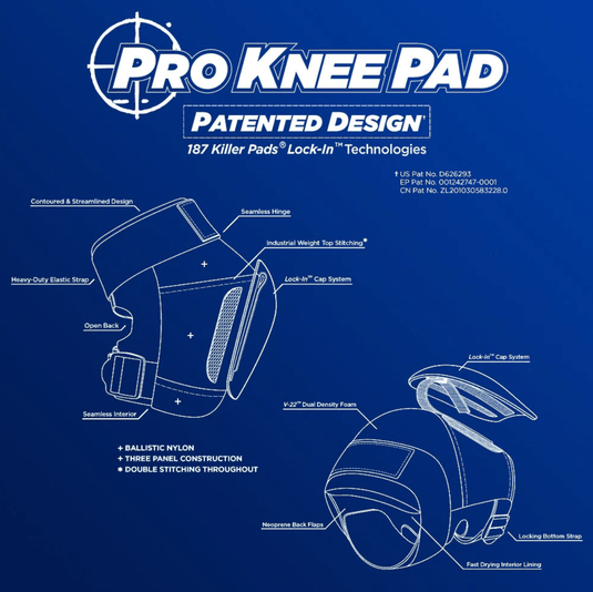 187 Killer Pads Pro Knee Pads - Gear West