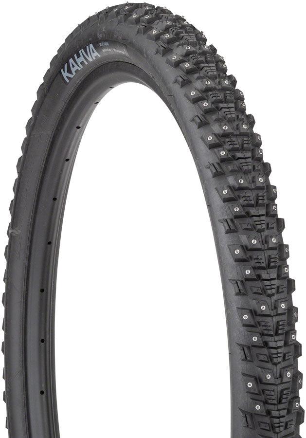 Load image into Gallery viewer, 45NRTH Kahva Tire - 29 x 2.25, Tubeless, Folding, Black, 60tpi, 252 Concave Carbide Studs - Gear West