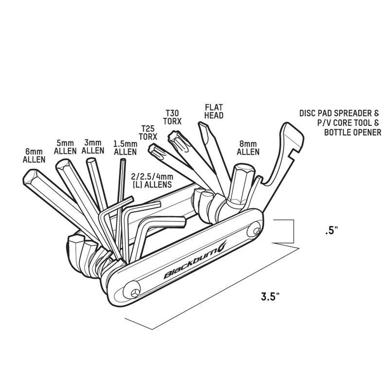 Load image into Gallery viewer, Blackburn Grid 13 Mini Multitool - Gear West
