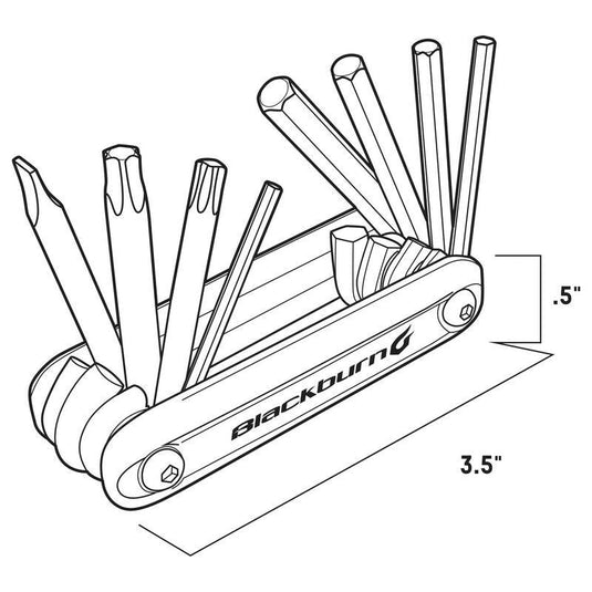 Blackburn Grid 8 Mini Multitool - Gear West