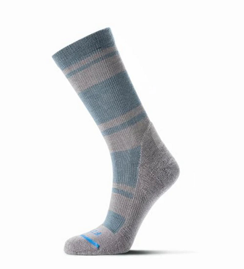 Load image into Gallery viewer, FITS Light Hike Crew Sock - Stormy Weather/Titanium - Gear West