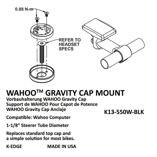 K-Edge Wahoo Gravity Stem Mount - Gear West