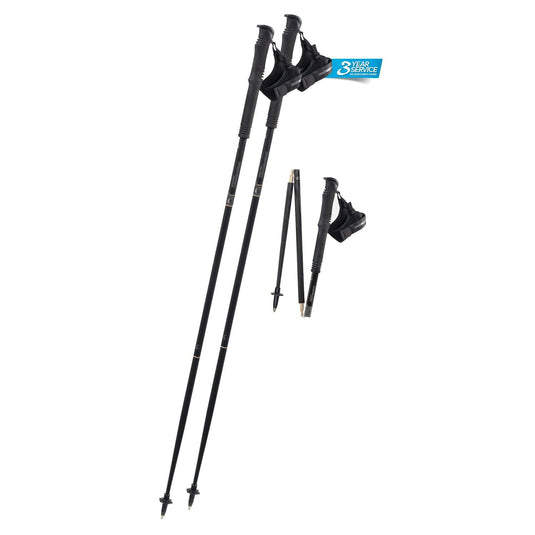 Komperdell Carbon Trail.FXP Foldable Click-in Trekking Poles - Gear West