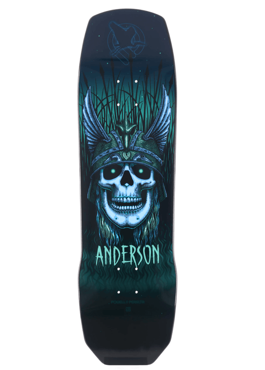 Powell Peralta Andy Anderson Heron Skull 9.13" Skateboard Deck - Gear West