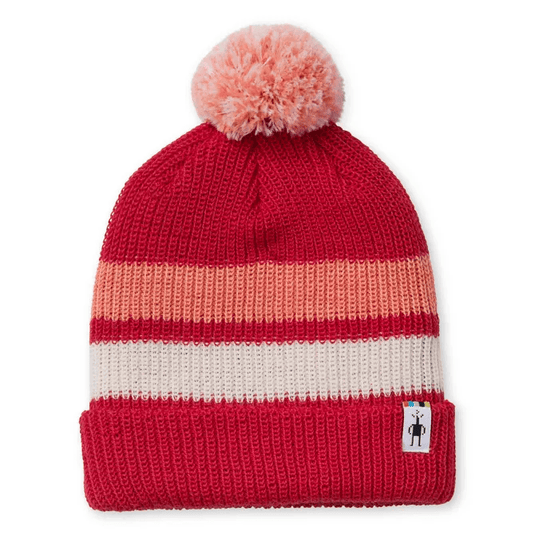 Smart Wool Kids Stripe Pom Beanie - Gear West