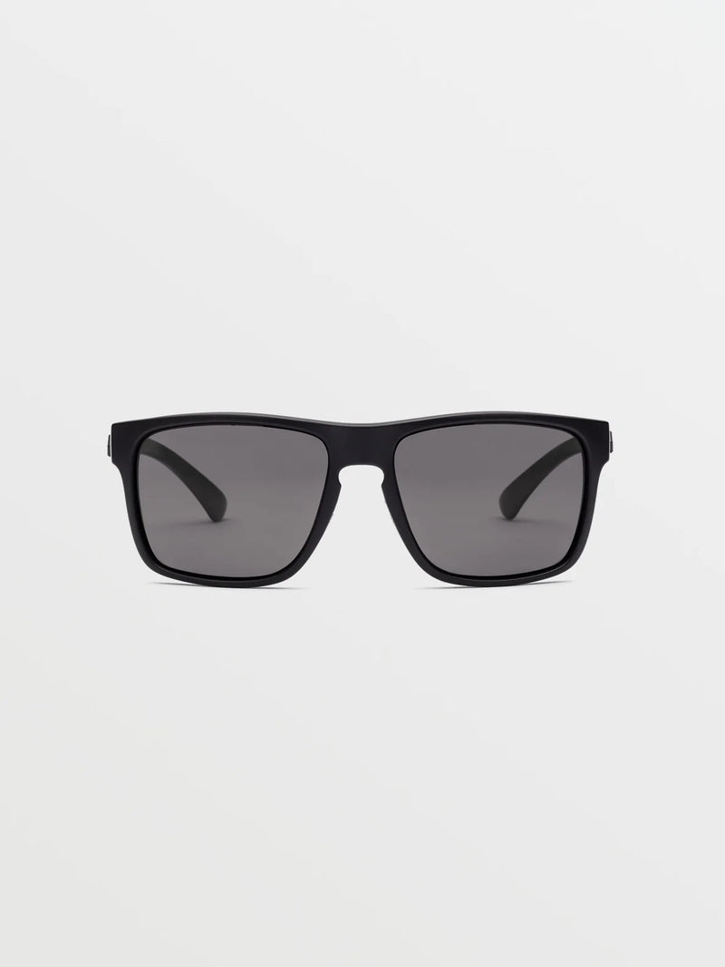 Load image into Gallery viewer, Volcom Trick Sunglasses Matte Black/ Gray Polarized - Gear West
